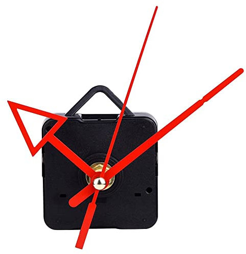 yufana 3D Wandaufkleber Uhren, DIY Wanduhr Moderne Clock, 3D Spiegel Aufkleber Uhr Wandtattoo (Rot)