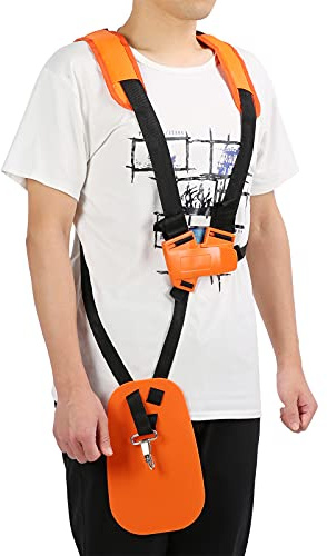 Tonysa Kabelbaum, Doppelschulter-Nylongurt für Freischneider, Mäher-Trimmer-Gurtgurt, für Elektrosäge, Kettensäge, Freischneider