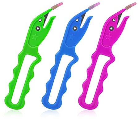 Hair Elastic Bands Remover, Hair Bands Remover Elastic Hairband Cutter Easy to Remove Elastic Rubber Band Remover for Hair Girls Kids Toddler (Random Color, 3pcs)