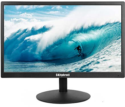SKitphrati 20 Inch PC Monitor 1600x900 75Hz 5MS LED Monitor with HDMI VGA, Viewing Angle 95° (Horizontal), 76% sRGB, VESA, TN Panel, Black