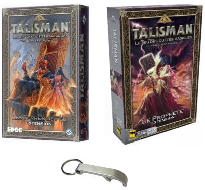 Set Talisman, 2 Erweiterungen auf Französisch Der Prophet + Die Feuergebiete + 1 Blumie Decap