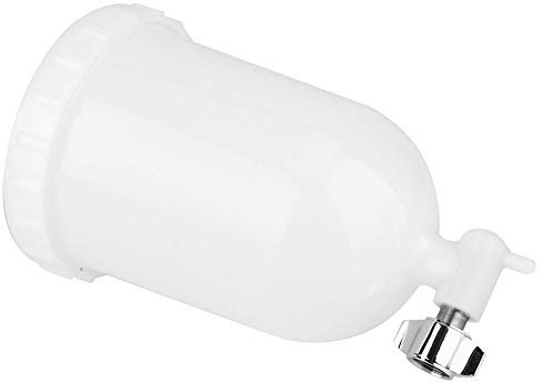 YWBL-WH Spray Gun Pot, 400ml Side Feed Air Paint Cup, White, Handheld Plastic Paint Sprayers