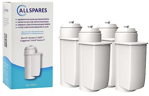 AllSpares Wasserfilter geeignet für u.a. Siemens EQ Kaffeemaschinen Ersatzfilter für BRITA intenza (4 Stück)