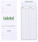 Cathedral Lawn Bowls Scorecards Scoring Pads Score Cards 100 Double Sided White Green Text Thick Card Printed Sheets 8 x 3 1/4