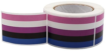 Genderfluid Sticker Rolle 250 Sticker Stickerformat: 3cm x 5cm