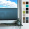 Rollmayer Plissee mit Bohren, Plisseerollo Faltrollo Sichtschutz und Sonnenschutz für Fenster und Tür Premiumqualität Falte für Zuhause, 3 Kollektionen(Vigo Blau,B50cm x H200cm)