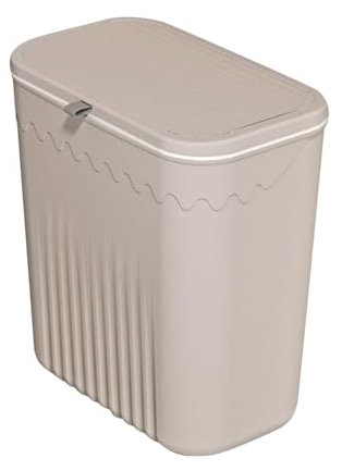 LICHENGTAI Poubelle de cuisine suspendue avec couvercle porte d'armoire poubelle suspendue 12L petites poubelles suspendues cuisine sous évier poubelle suspendue