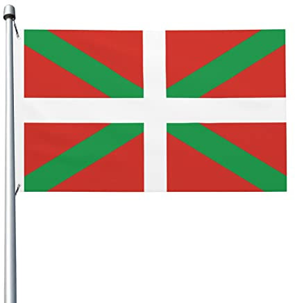 Bandera Bandera Del País Vasco Bandera De Pared Durable Bandera Para Exteriores Reforzada Banderas De Poliéster, Para Festival, Balcón, 90x150cm