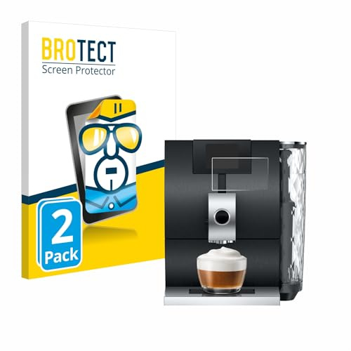 BROTECT Schutzfolie für Jura ENA 8 | 2 Stück Transparenter Displayschutz Made in Germany Klare Displayschutz-Folie Clear Einfache Montage Case-Friendly