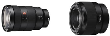 Sony FE 24-70 mm f/2.8 GM | Vollformat & SEL-50F18F Standard Objektiv (Festbrennweite, 50 mm, F1.8, Vollformat, geeignet für A7, A6000, A5100, A5000 und Nex Serien, E-Mount) schwarz