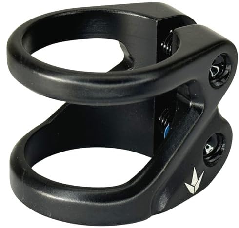 Scooters Blunt Stunt-Scooter Cut Out Double Clamp 31,9/34,9 Tret Roller Ersatz Lenker Klemme + Fantic26 Sticker (Z 2 bolt Forged Light Schwarz)