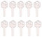 KW1 Brass Blank Key Blanks 10 Pack of Uncut Blank Keys Copper Structures Blank Keys