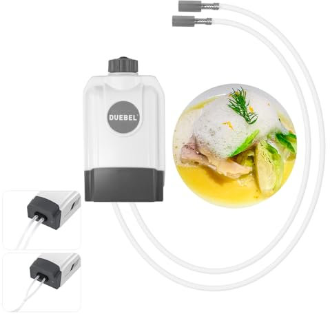 DUEBEL Kit de espuma para cocina de gastronomía molecular, kit generador de espuma de gastronomía molecular, kit eficiente de fabricación de espuma para alimentos, herramienta creativa de cocina de