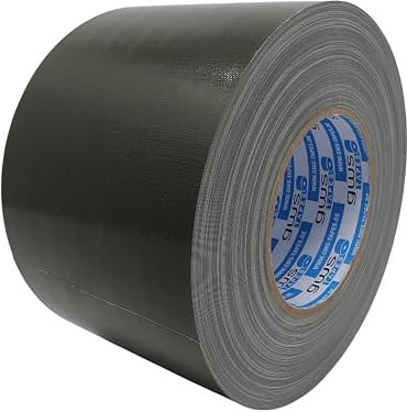gws Premium Gewebeband, Panzertape mit exzellenter Klebkraft, UV-beständig, wasserfestes Packatape, 80 Mesh-Gewebe, Gewebeklebeband zur vielseitigen Anwendung (1, bronzegrün, 50 m x 100 mm)