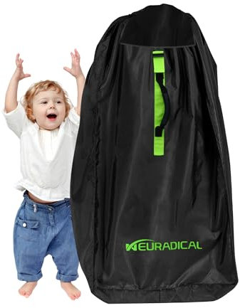 Neuradical Kinderwagen Transporttasche - Robuste 600D Buggy Tasche für Flugzeugreisen - Wasserabweisende Reisetasche für Doppelkinderwagen fürs Flugzeug Schützen Sie Ihren Kinderwagen unterwegs