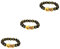 SOIMISS 3St -Armband Feng Shui Armband aus schwarzem Obsidian Glücksarmband Feng-Shui gesundheitsarmband glücksbringer armband Perlenarmband freund armbänder