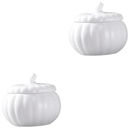 PRETYZOOM 2 Pièces Tasse À Soupe À La Citrouille Récipient À Oignon Bols À Soupe À L'Oignon Bol De Cuisine Couvercles De Bol À Soupe Asiatique Soupière Bol D'Assaisonnement Sucrier Avec