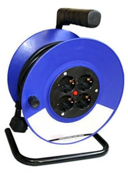 Avvolgicavo da 25 m, 3 x 1,5 mm, 16 A, ideale per organizzare cavi e prevenire grovigli in ambienti domestici o di lavoro.