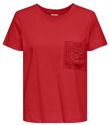 Jdyselma S/S Crochet Pocket Top JRS