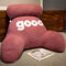 YOUGANG Coussin de lecture en peluche moelleux - Coussin dossier pour canapé, lit avec soutien pour le cou et les bras, coussin de soutien lombaire pour lire, regarder la télévision (rose, 50 x 70 cm)