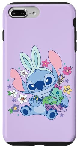Disney Lilo & Stitch Cute Easter Bunny Stitch and Scrump Hülle für iPhone 7 Plus/8 Plus