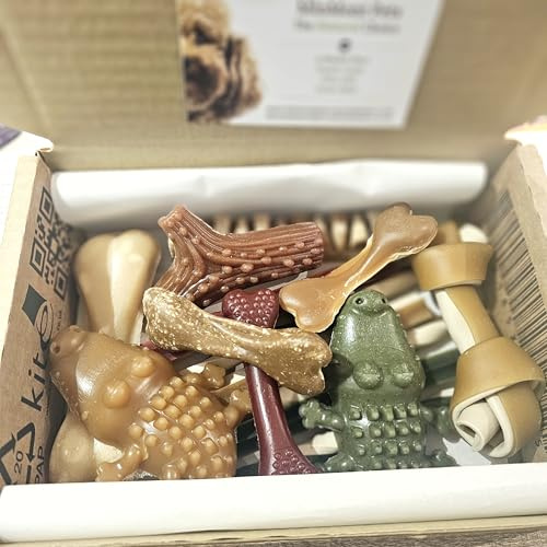 Veggie Dental Chews Selection, Bundle, Gift box for Dogs. Vegan, Low Fat, Healthy Natural Dog Treats