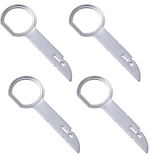 4Pcs Stereo Removal Tools Replacement Radio Car Radio Removal Tool Key Accessories (Compatible with Ford, Au-di, Benz)