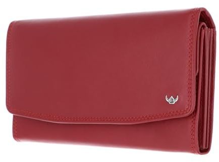 Golden Head Leder Geldbörse Polo RFID Protect Damenbörse 2823 Rot dunkelrot