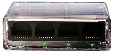 Hndhbfgrt Auto/MDIX Gigabit Network Switch 1000Mbps RJ45 LAN HUB Adaptateur Internet Splitter Ethernet Swither pour Le Routeur WiFi
