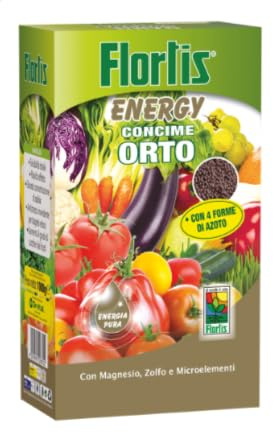 Concime Granulare Organo Minerale per Orto NPK 10-8-12 con Magnesio e Zolfo 1kg - Fertilizzante Completo per Orto, Piante da Frutto, Vaso e Piena Terra
