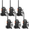Retevis RT24 2 Way Radio, Loud Audio, 10h Use, PMR446 Walkie Talkies Long Range, 16 Channels, Rechargeable Walkie Talkies with 6 Earpieces and USB Charging Base for School, Retail Store (6 Pack)