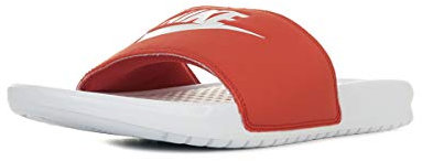 Nike Benassi JDI, Scarpe da Spiaggia e Piscina Uomo, Multicolore (White/White/Mystic Red 000), 49.5 EU
