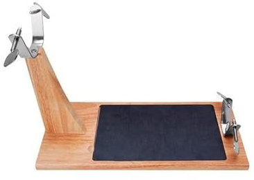 EDM 76559 Jamonero con Base Cerámica, Marrón, 43.8 x 19.5 x 30.5 Cm