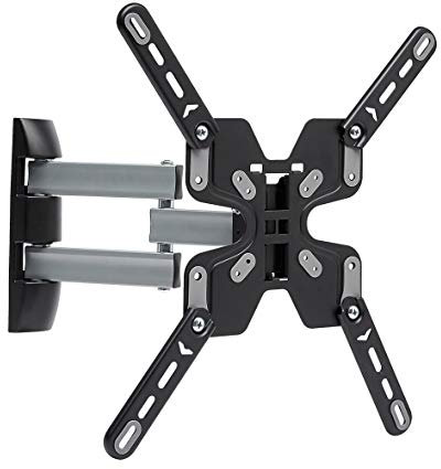 Amazon Basics Performance Range 32-70 Triple Arms with Extender Full Motion TV Wall Mount, Black