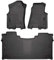 Husky Liners Weatherbeater 94001 Ram 1500 Crew Cab 2019–2024 mit werkseitigem Untersitz-Stauraum, vorne und 2. Reihe, Schwarz, 3 Stück