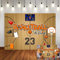Art Studio 2,1 x 1,5 m Basketball-Thema-Fotohintergrund Basketball Sport Junge Kindergeburtstag Party Fotohintergrund Star Jersey 23 Zahlen Kinder Studio Booth Requisiten Dekor Banner Vinyl