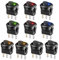 TOKERD 10 Pezzi Pulsante 12V Interruttore LED Interruttore a Bilanciere Interruttore Rotondo 20A DC, 3 Pin Interruttori per Auto, Barca, Elettrodomestici