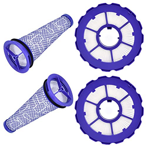 Syxtidy 2 Pack Replacement Hepa Post Filter & Washable Pre Filter Kit for Dyson DC50, Animal and Multi Floor Complete Vacuum,Replace Part # 965081-01&965080-01