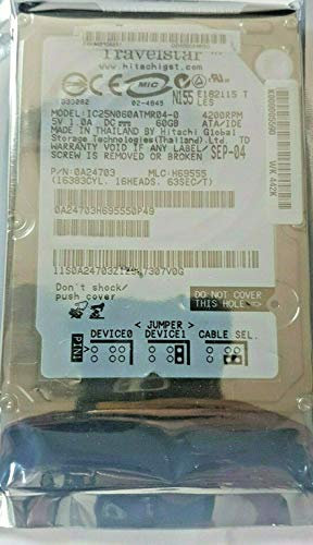 60 GB IDE Hitachi Travelstar IC25N060ATMR04-0 4200rpm 8MB 2.5 Inch Hard Drive