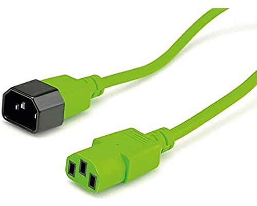 ROLINE Apparate-Verbindungskabel, IEC 320 C14 - C13, grün, 3 m