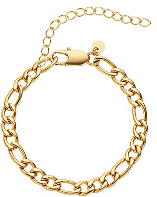 NOELANI Armband Edelstahl Damen Armschmuck, 16+3 cm, Gold, Kommt in Schmuck Geschenk Box, 2030001
