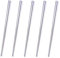Dtdepth Stainless Steel Chopsticks - 5 Pairs Silver Reusable Dishwasher Safe Chopsticks, 304 Stainless Steel, Easy to Use
