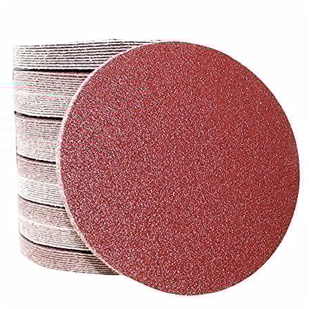 FEIHU 30 Stück schleifscheiben 180mm klett,Schleifscheiben Durchmesser 180mm,Körnung 5X P60/100/120/180/240/320 für Trockenbauschleifer Exzenterschleifer Schleifgiraffe.