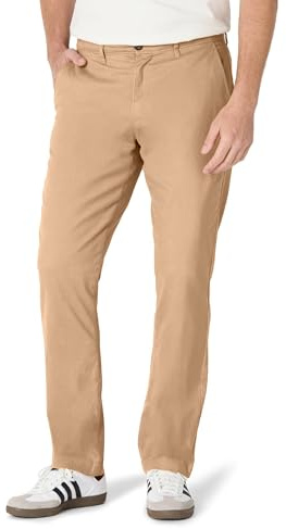 Amazon Essentials Men's Athletic-Fit Chino Pants, Mushroom Brown, 44W x 30L