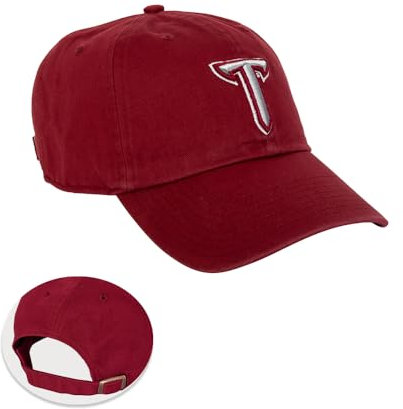 Troy University Baseballkappe, verstellbar, für Erwachsene, Team-Farbe, Design 1, Rot
