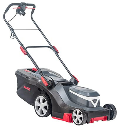 AL-KO Elektro-Rasenmäher 38.2 E Comfort, 38 cm Schnittbreite, 1600 W Motorleistung, 45 L Fangbox, angenehmer Doppelschalter, für Flächen bis 500 m², zentrale 6-fache Schwarz-grau
