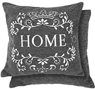 Emma Barclay Amor Home Kissenbezug, 43 x 43 cm, Anthrazit