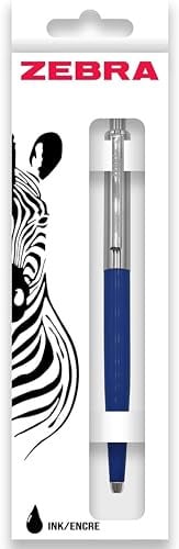 Zebra Pen 901 Blue Ballpoint Pens, Sleek & Stylish Biro Pen, Retractable & Reliable, Black Ink, Premium Blue Barrel Ball Point Pens With Presentation Case - Fine Point, 1 pk – Blue