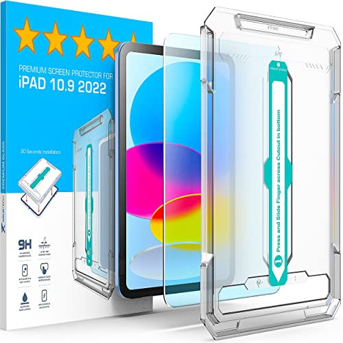 XeloTech Schutzglas für iPad A16 (2025) / iPad 10.9 (10. Generation 2022) - 9H+ Härte, Unsichtbar, Premium-Displayschutz