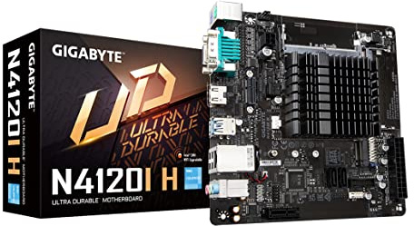 GIGABYTE N4120I H (SoC/Intel/ N4120/ Mini-ITX/DDR4/ Single M.2/ PCIe 2.0/ 2X USB 3.2 Gen1 Type-C/ 2X USB 2.0/ 1GbE LAN/Motherboard)